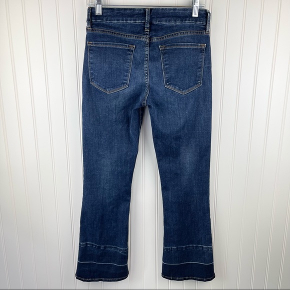 Frame Le Crop Mini Boot Released Hem Jeans Atlas Wash Size 26 Style: LCMBWRH179 - Picture 7 of 14